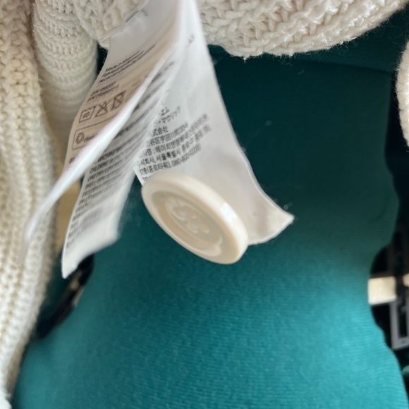 Divided White Knit Boxy Cardigan Sweater - Picture 5 of 7